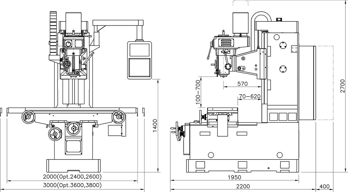 Bed Type Milling Machine-YSM-VB600A SERIES