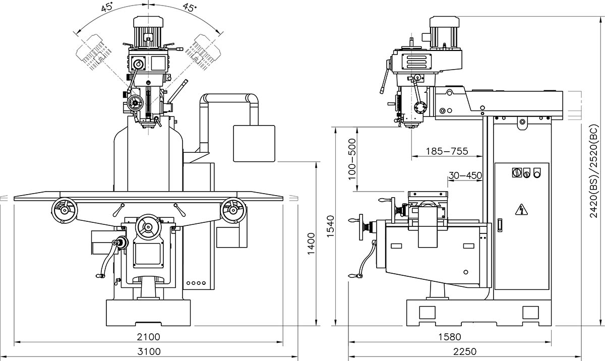 Vertical Turret Milling Machine-YSM-20B SERIES
