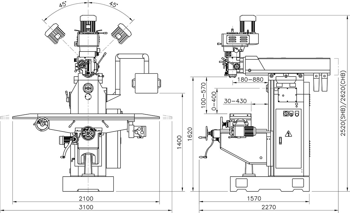 立臥兩用砲塔銑床-YSM-26 SERIES