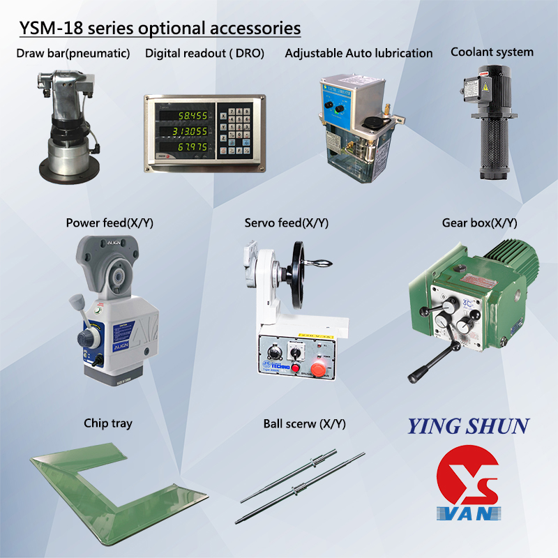 Vertical Turret Milling Machine-YSM-18 SERIES