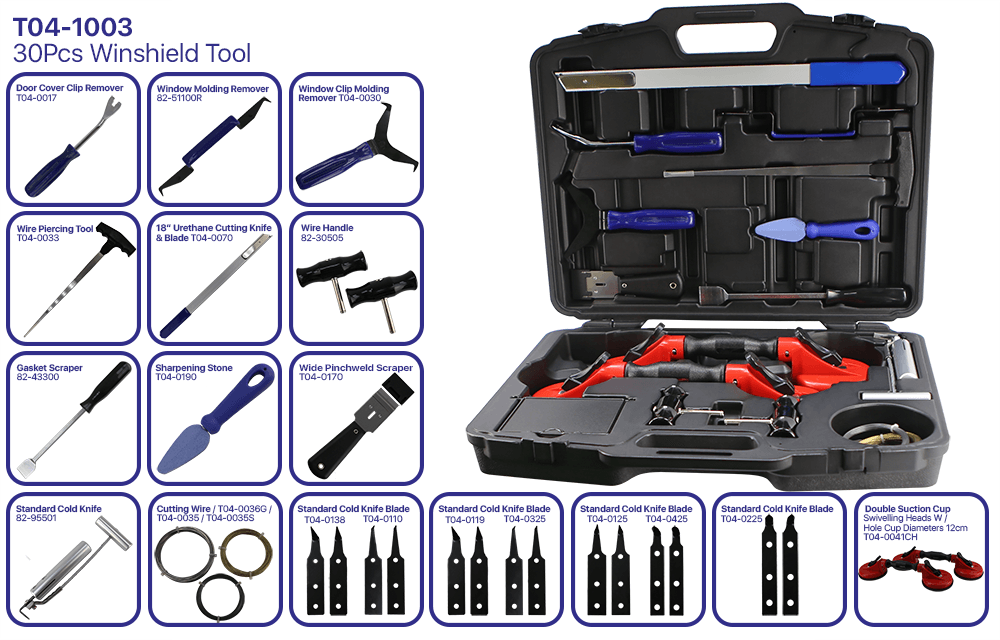 30 Pcs Windshield Tool Kit