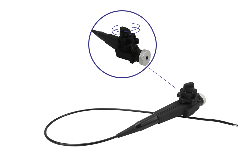 2 Way Articulating 3.9 mm Camera Flexible Probe 3.3FT／1M for Endoscope , Borescope , Videoscope