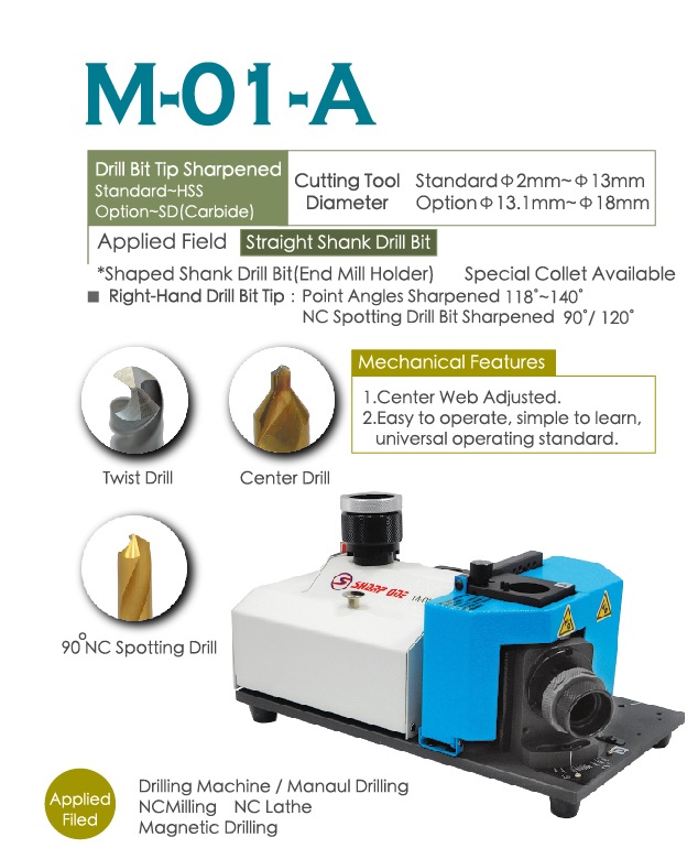 Drill Bit Sharpener  M-01-A -M-01-A