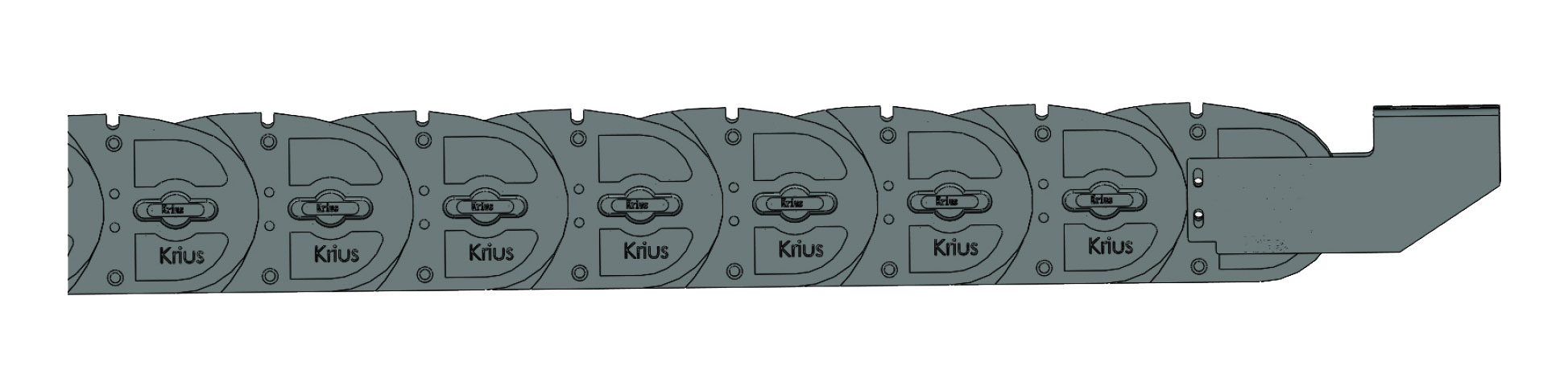 CL Bridge Aluminum-plastic Cable Chain-CL