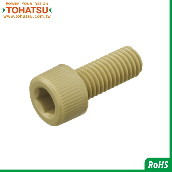 Hexagon socket head plastic screw (Material: PEEK)