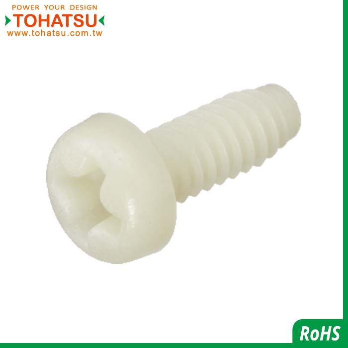 Half round head cross plastic screw (Material: RENY)