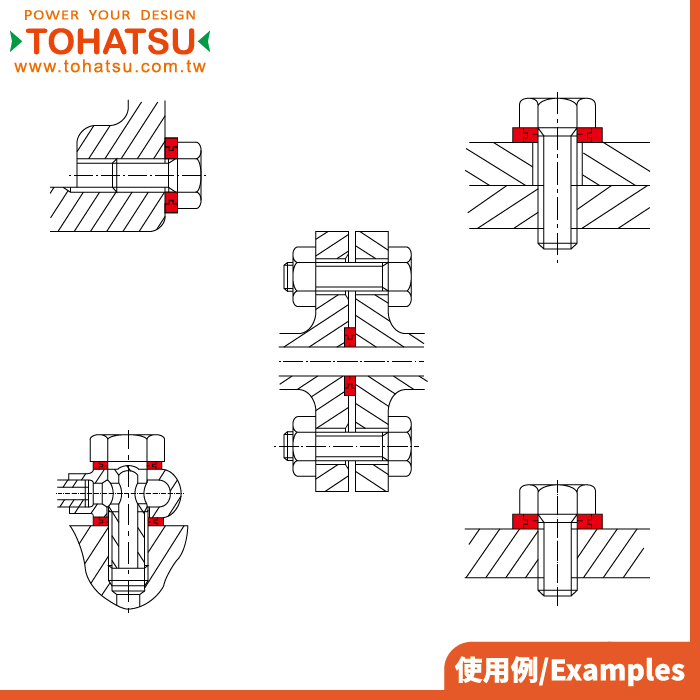 Seal Washers(Standard type Ⅰ)-SPCW SUSW SPCW-F