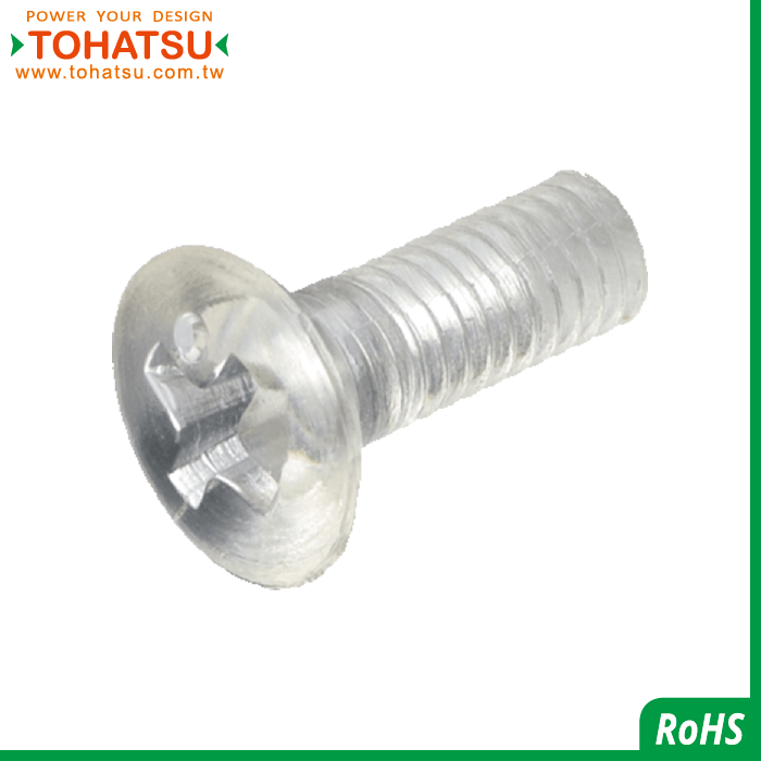 Round Countersunk Head Cross Plastic Screws (Material: PC)