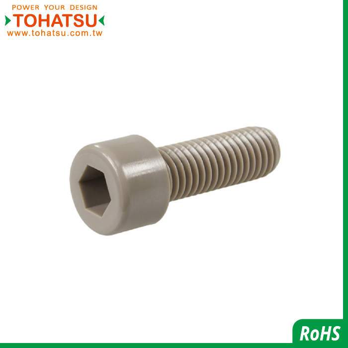 Hexagon socket head plastic screw (Material: PEEK)