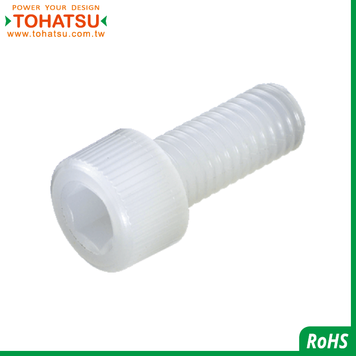 Hexagon socket head plastic screw (material: PVDF)