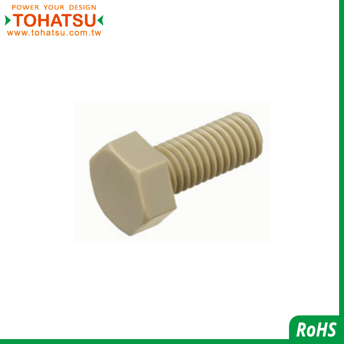 External Hexagon Plastic Bolts (Material: PEEK)