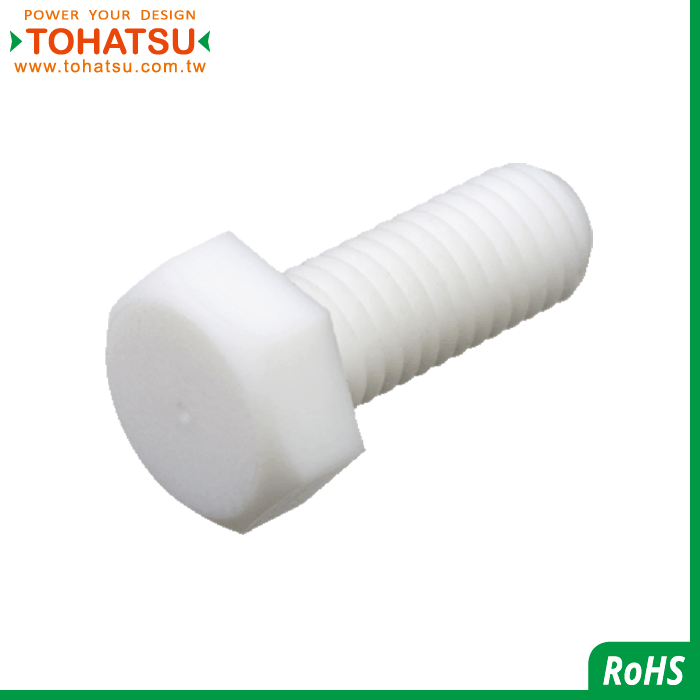 Hexagon plastic bolts (Material: PTFE)-PTFEBT