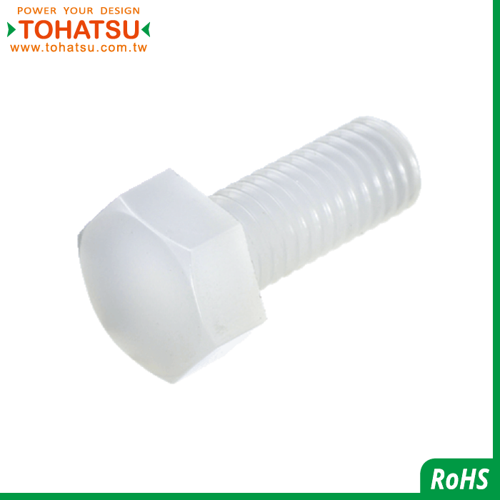 Hexagon plastic bolts (Material: PVDF)