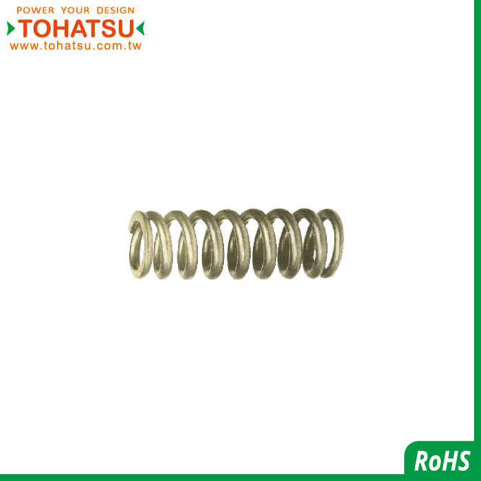 Round wire spring (material: SUS304, compression 60%)-OR