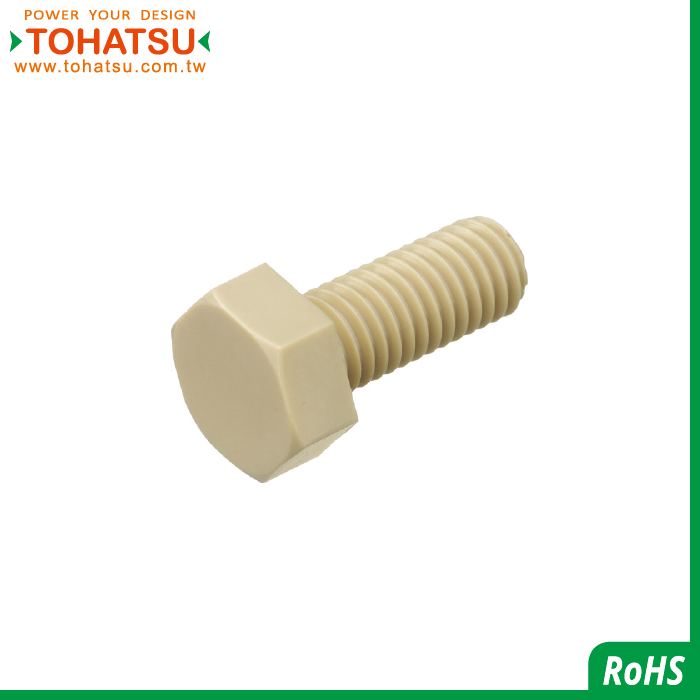 Hexagon plastic bolts (Material: PPS)-BPPS-BTM