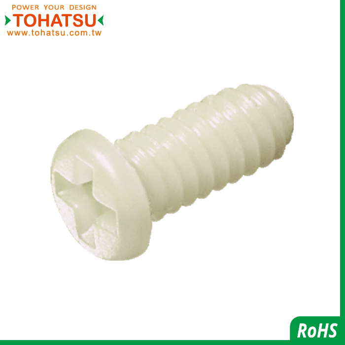 Super low dome head Phillips plastic screw (material: RENY)-RENYMPH