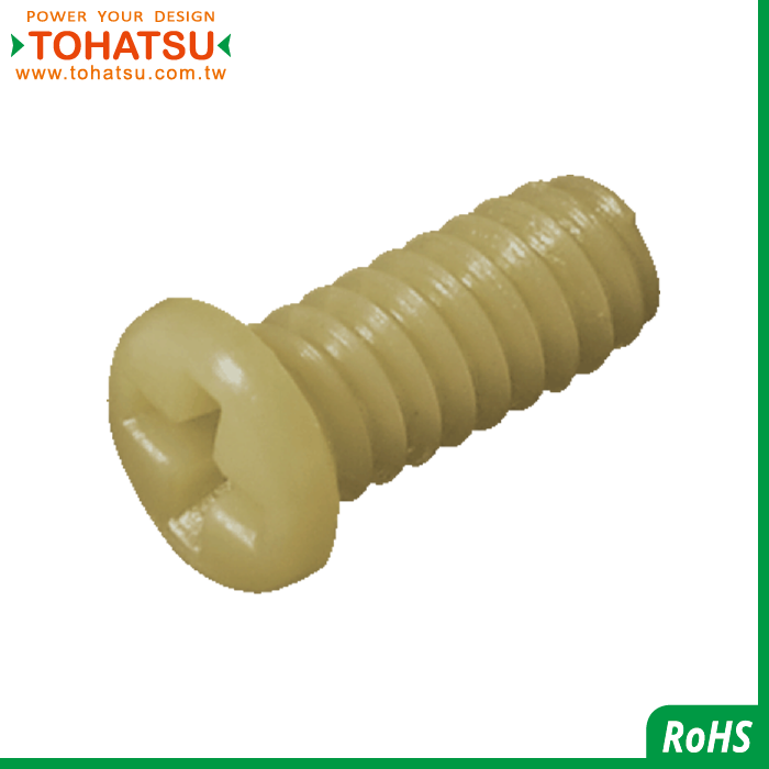 Super low dome head Phillips plastic screw (material: PEEK)-PEEKMPH