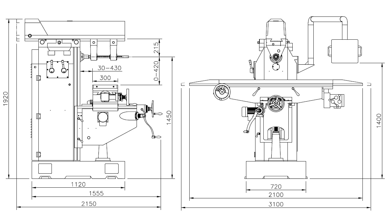 Horizontal Milling Machine-YSM-26H