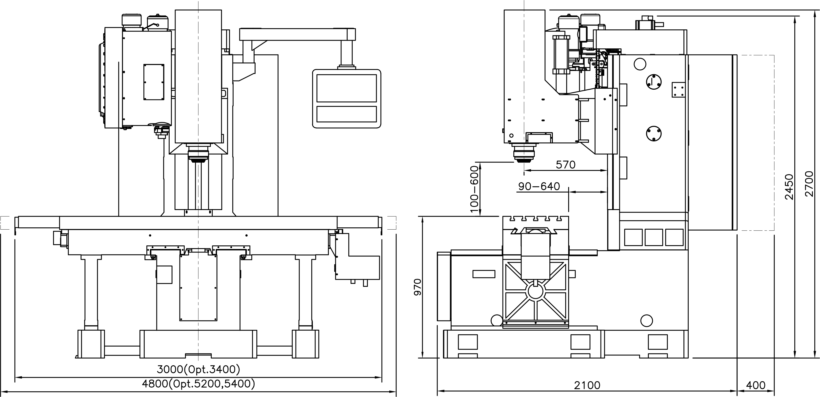 CNC Bed Type Milling Machine