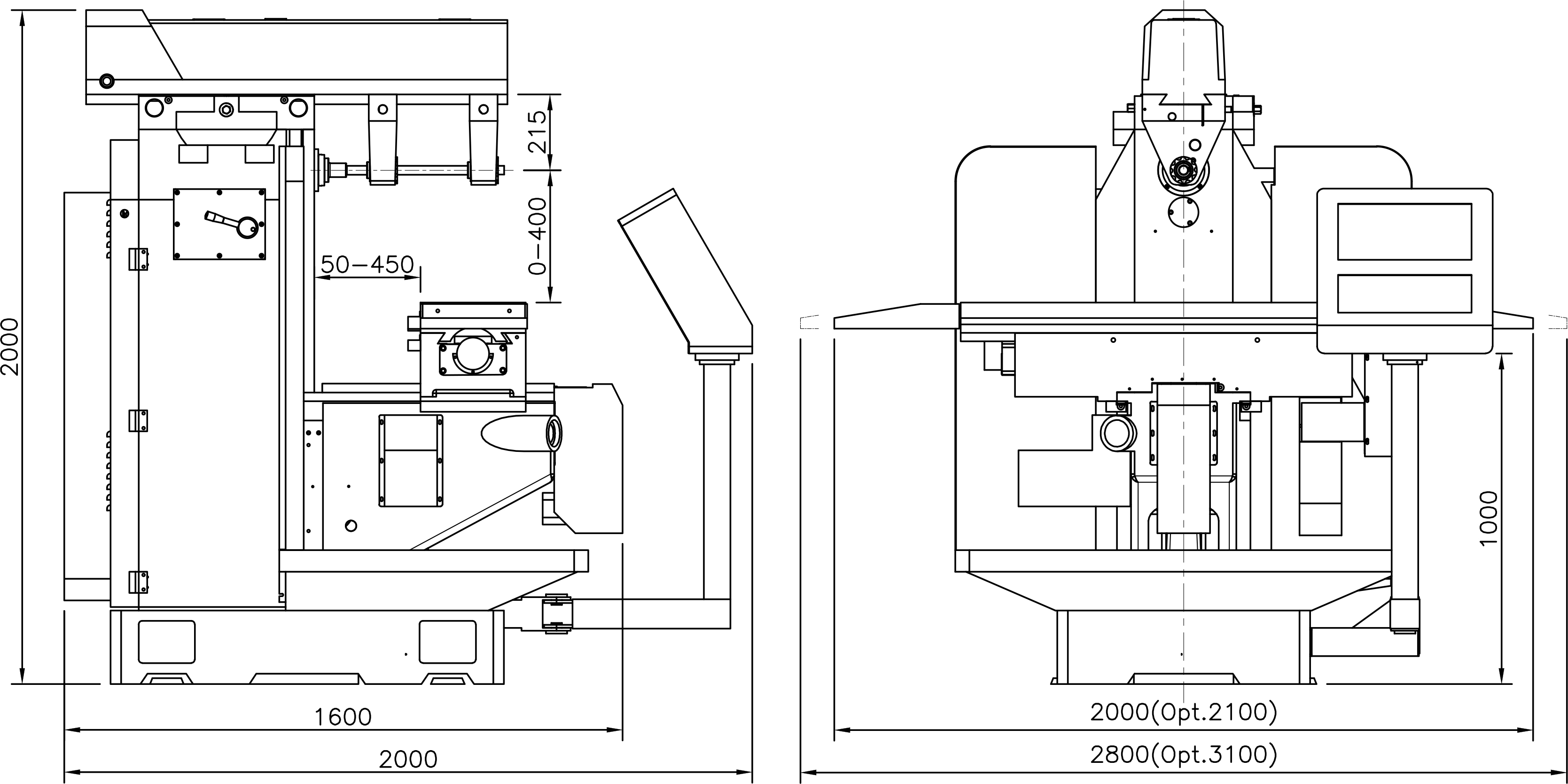 CNC Horizontal Milling Machine-YSM-26HNC