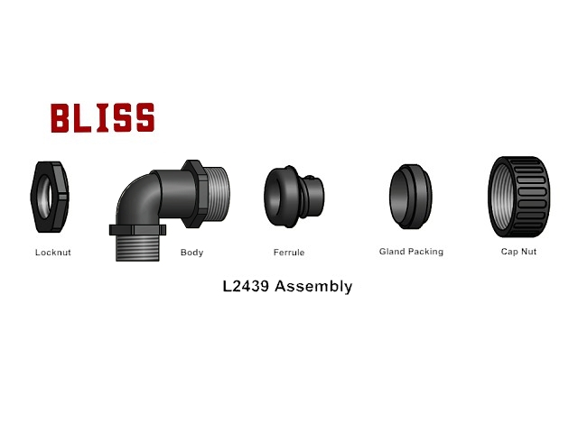 90° Nylon Connector - PF Thread