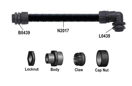 Nylon PA6 Plastic Conduit-N2017