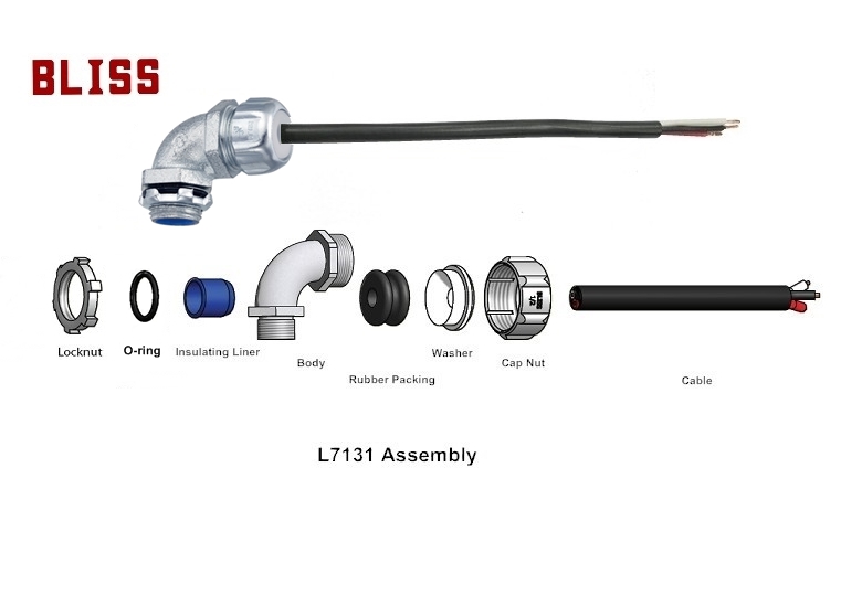 90° Cable Gland - NPT Thread