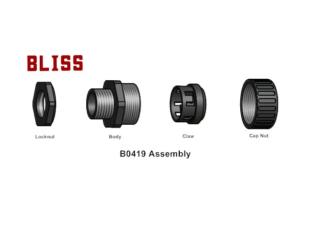 Nylon Straight Connector - PF Thread (Suitable for type N2017)-B0419