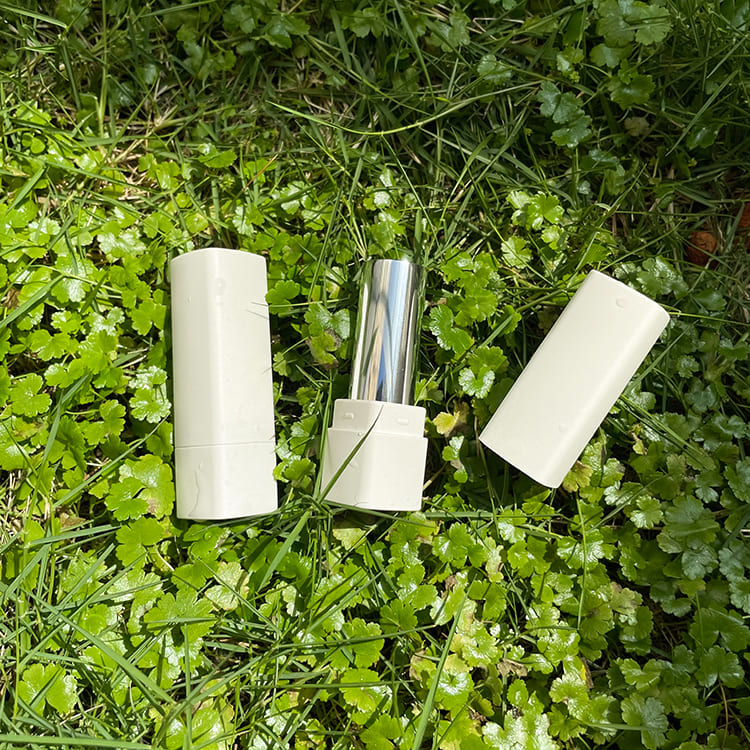 Biodegradable material empty square lipstick tube compostable packaging