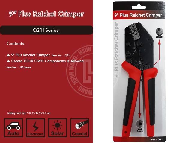 9" Plus Ratchet Crimper Series ／ Item No: Q21I Series