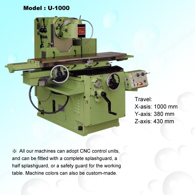 Bed-Type Universal Milling Machine-U-1000