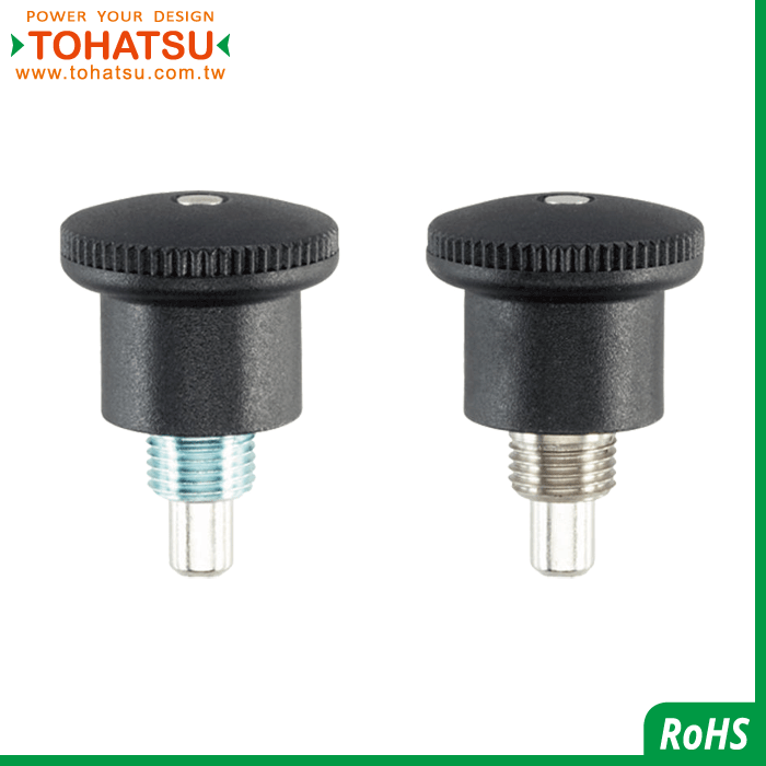 Index Plungers (material: steel ／ SUS303) (with knob) (short type)