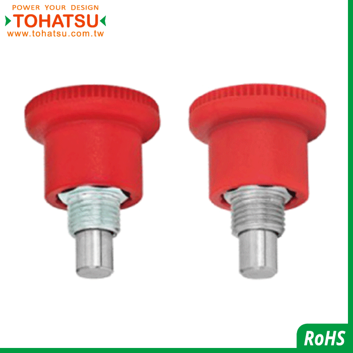 Index Plungers (material: steel ／ SUS303) (with knob) (short type)
