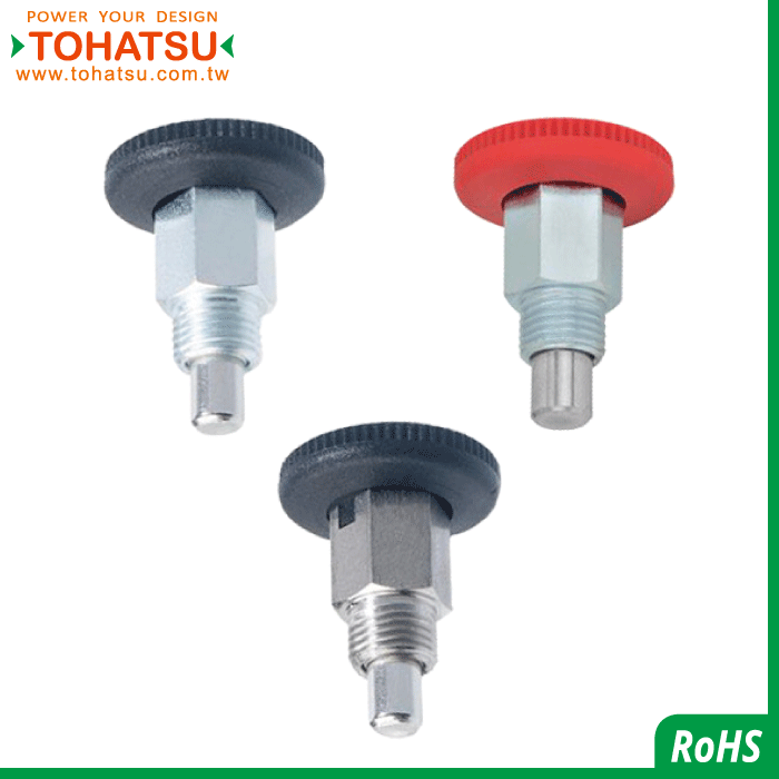 Index Plungers (material: steel ／ SUS303) (with knob) (short type)