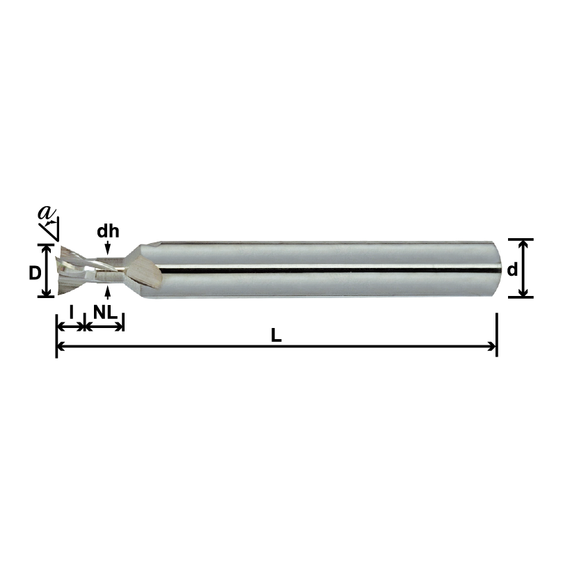 Carbide Dove-Tail End Mills