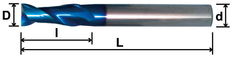 高速、高硬度二刃鎢鋼立銑刀-MSE2 / SE2