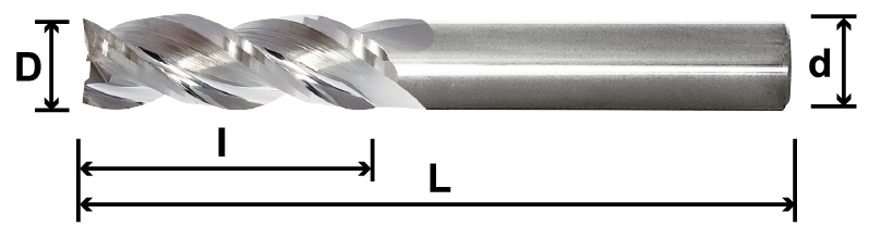 鋁合金專用鎢鋼立銑刀-AEC