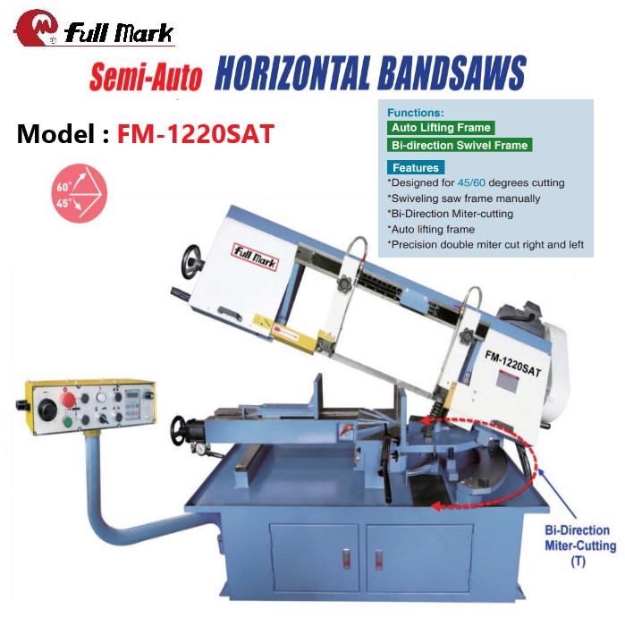 Semi-auto Horizontal Bandsaw