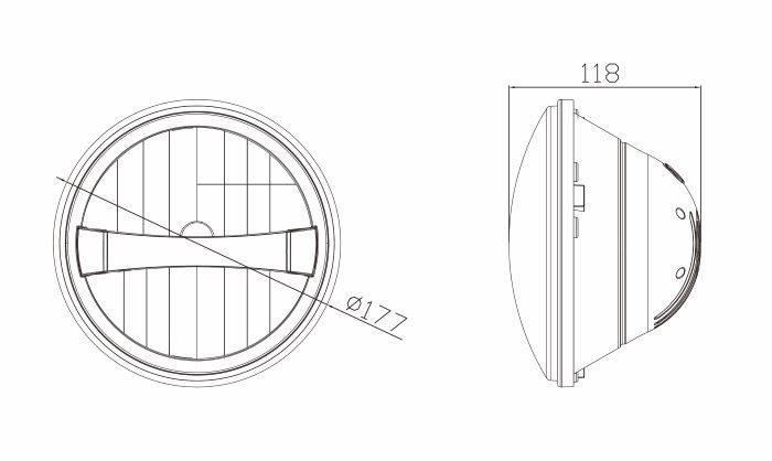 7in BI-HEADLIGHT-H+L+DRL+POS.