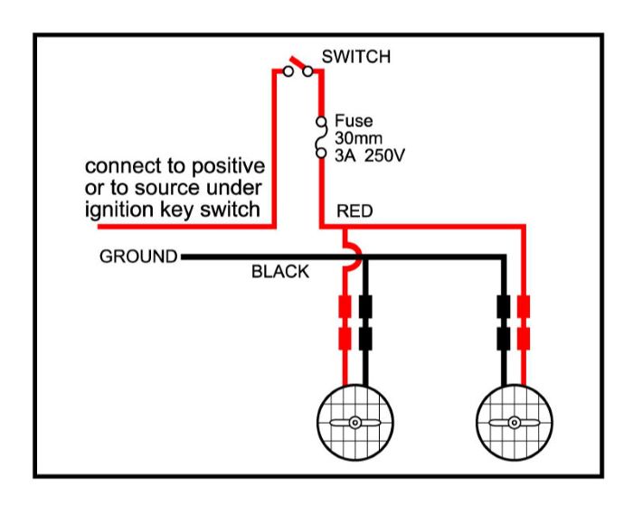 FOG LIGHT- 90mm UNIVERSAL