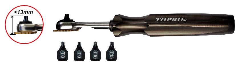 TORX Bit of Ratchet Wrench for Swiss Type CNC Lathe