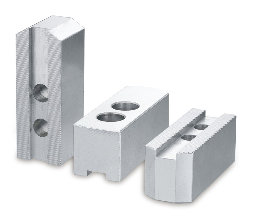 Model:SJ-A10042BThe chuck jaws - aluminum type (SJ-A10042B) is used in CNC lathe. According to diffe