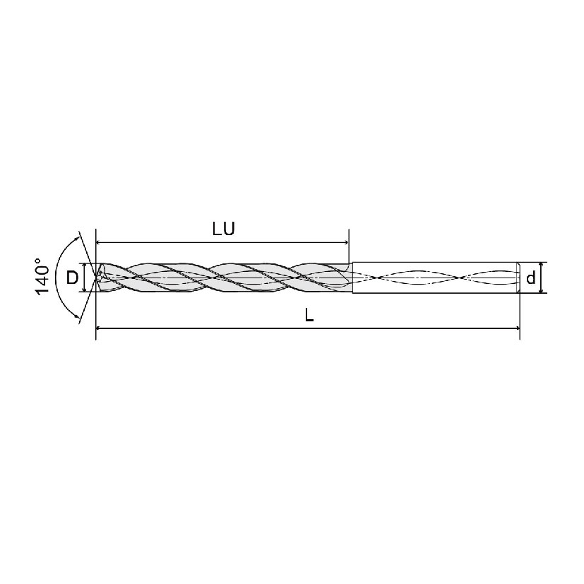水孔內冷鎢鋼鑽頭3D.5D.8D (SDWC O Series)