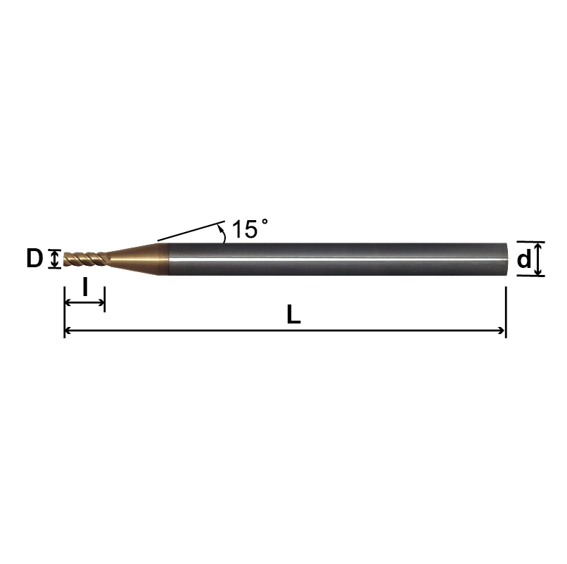 SLE4／MLE4／LLE4(Long Shank,Regular Length),4 Flutes