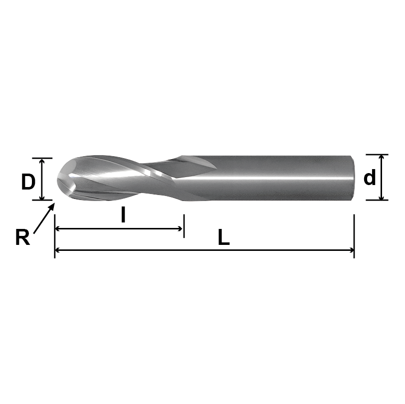 ACB (Ball Nose, Aluminum Alloy),2 Flutes-ACB
