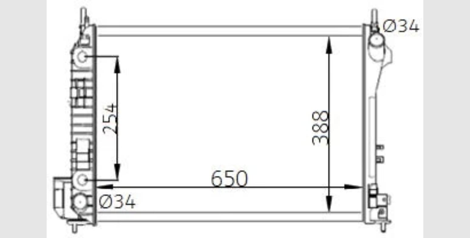 Car Radiator SAB-3903-A1-3R-SAB-3903-A1-3R