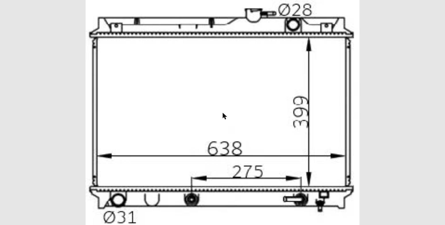 Car Radiator TYT-2019-A1-2R-TYT-2019-A1-2R