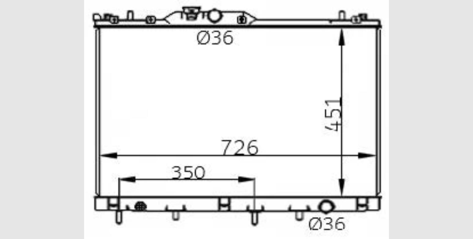 Car Radiator MSB-1440-A1-2R-MSB-1440-A1-2R
