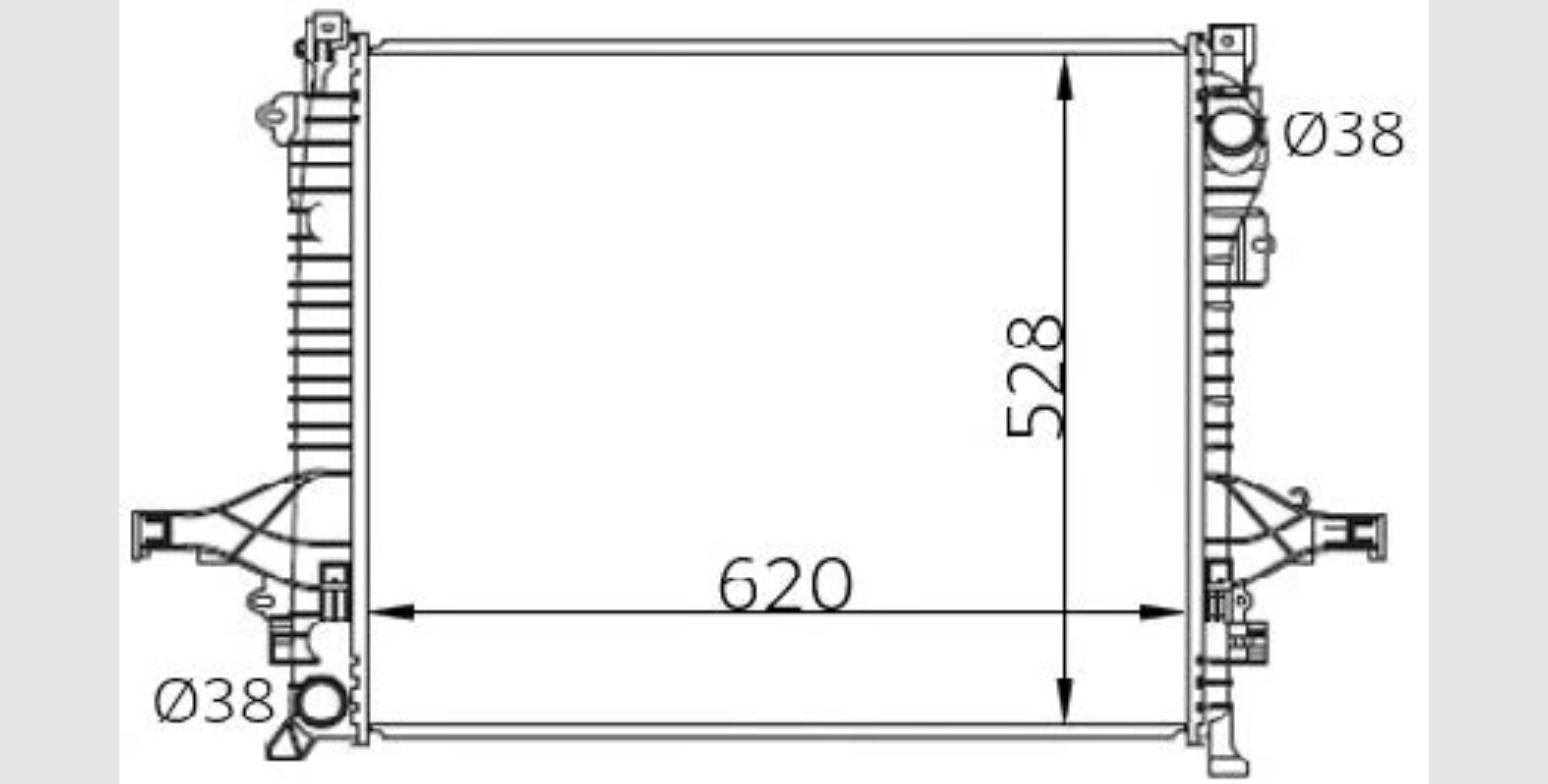 Car Radiator VOV-2909-A1-3R-VOV-2909-A1-3R