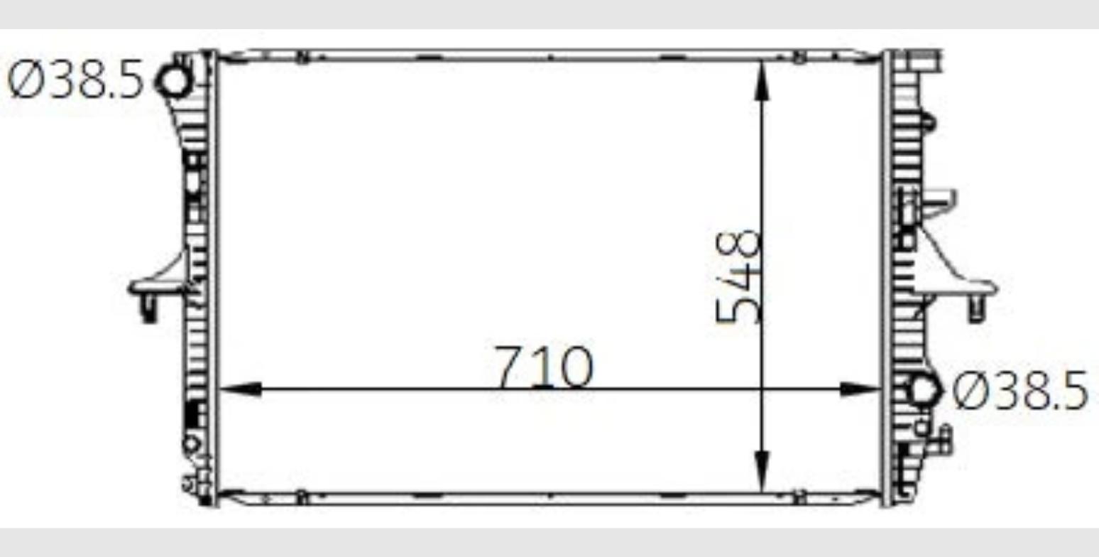 Car Radiator PSH-1701-A1-4R-PSH-1701-A1-4R